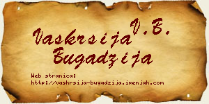 Vaskrsija Bugadžija vizit kartica
